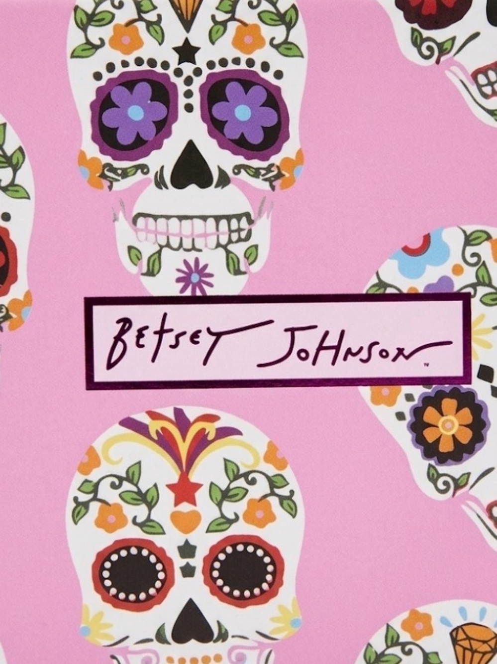 NWT ⚜️💖⚜️ Betsey Johnson Halloween Sugar Skull and Flowers Necklace - Picture 7 of 12